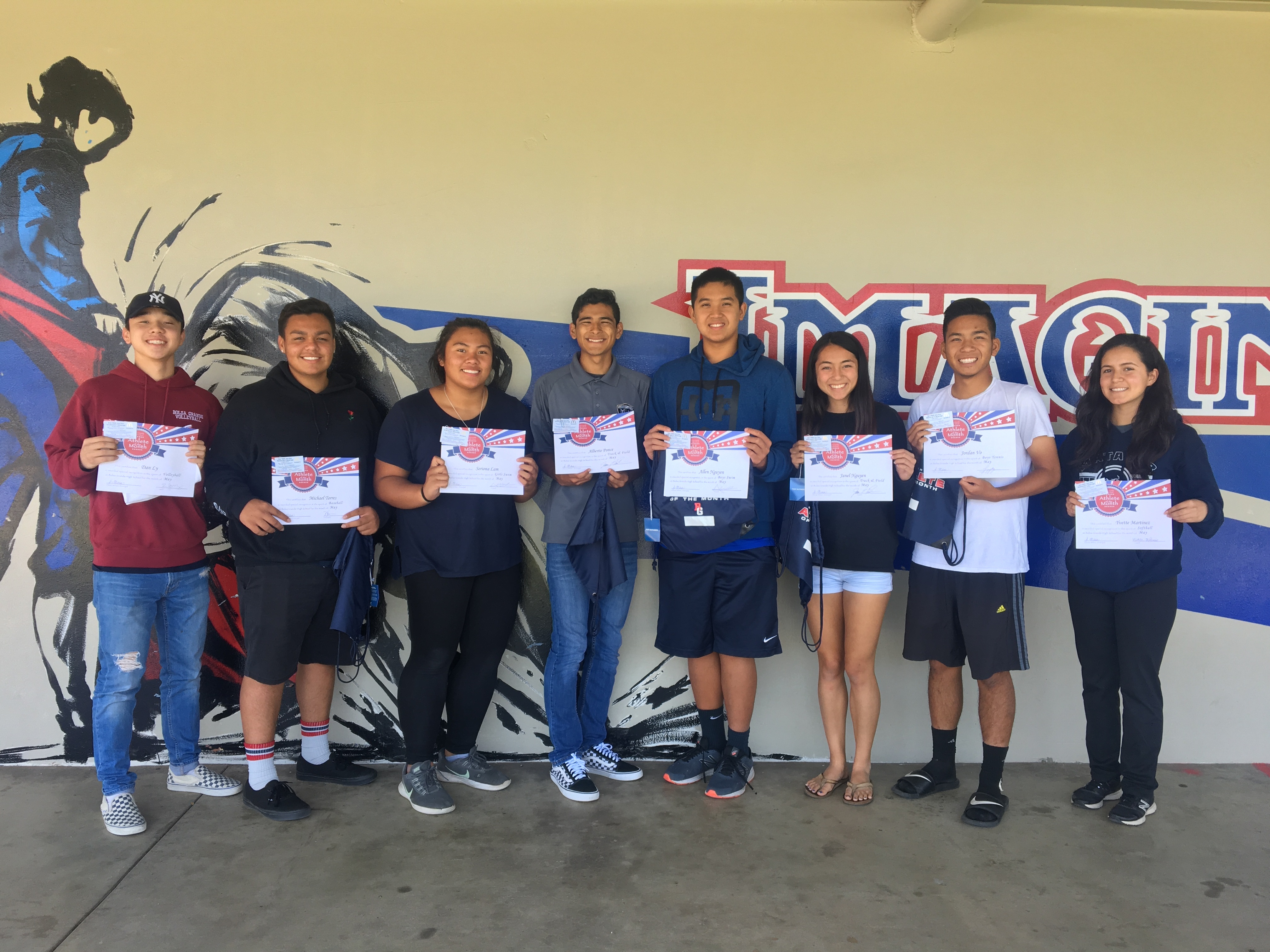 April 2018 Athletes of the Month