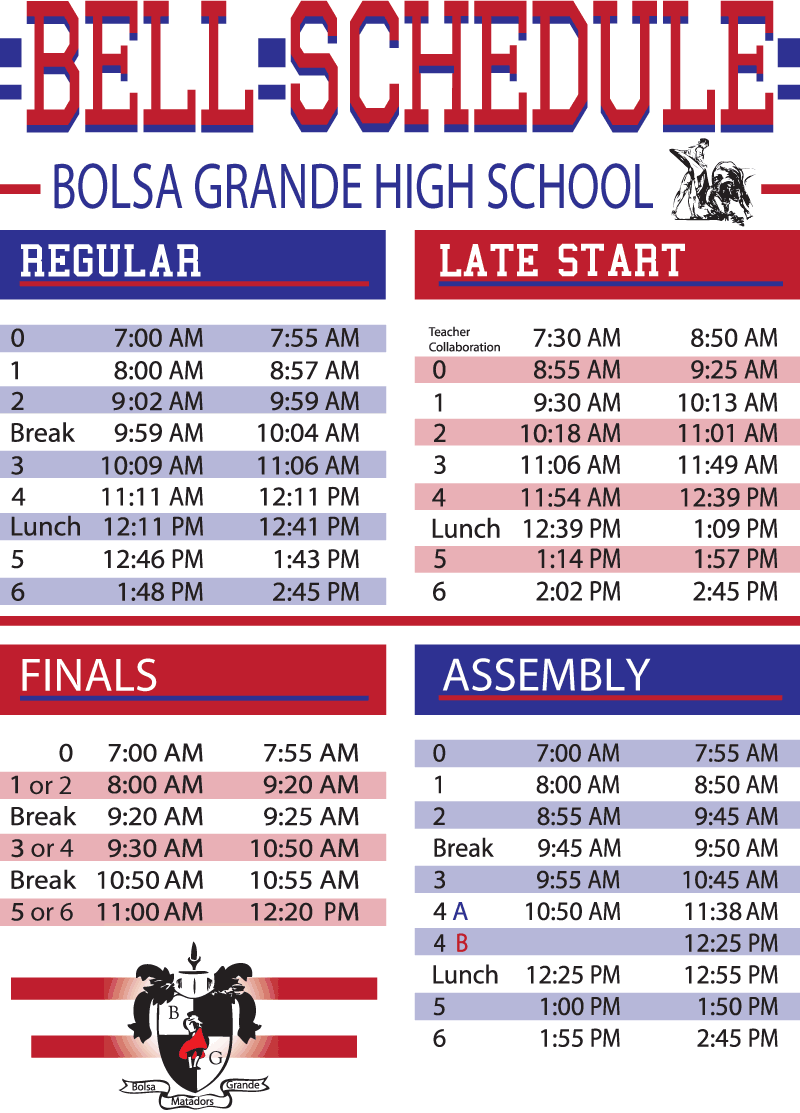 presentation high school bell schedule